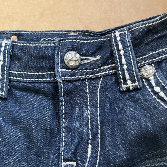 Miss Me Easy Straight Denim Jeans 27x31 Stonewood Size 27 JE5014ET38R Buckle - Picture 15 of 16